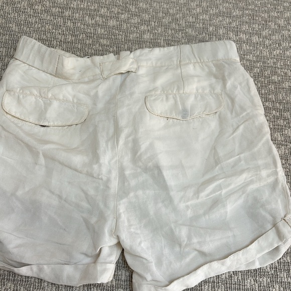 NSF off white linen blend shorts - Picture 2 of 3